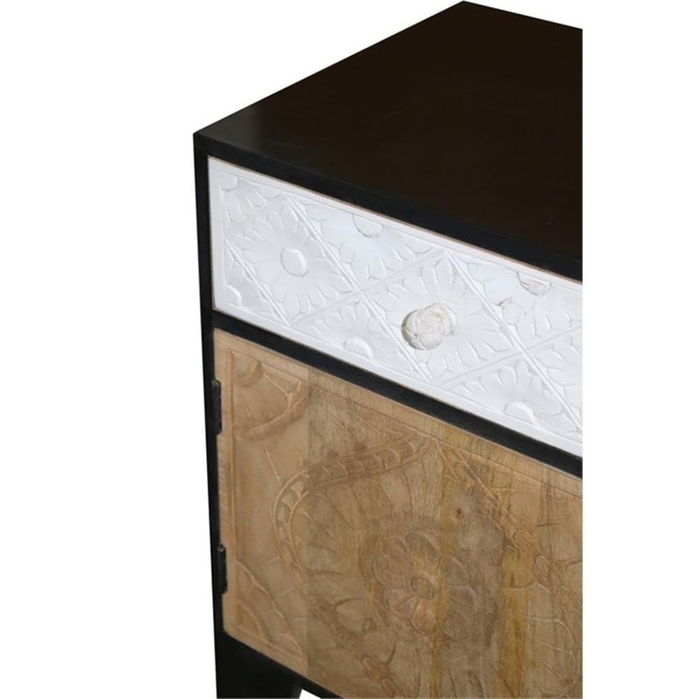 Progressive Furniture Outbound Wood Nightstand in Multi-Color/Black